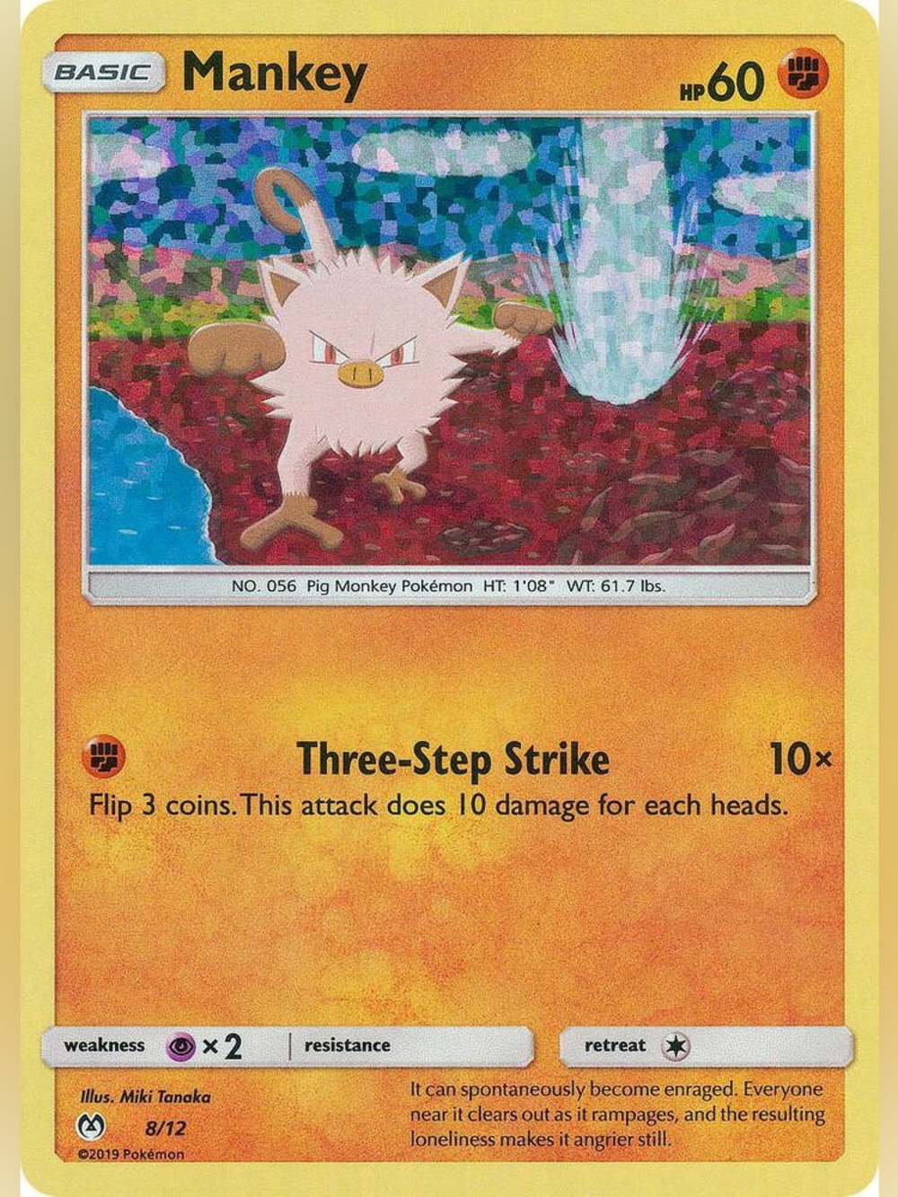 Mankey 8/12 Holo